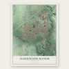 Alderwood Manor, Washington map print, the full design