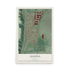 Map of Algona, Washington, 12 x 18 inch unframed archival matte print