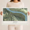 Map of Asotin, Washington, 12 x 18 inch unframed archival matte print