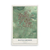 Map of Battle Ground, Washington, 12 x 18 inch unframed archival matte print