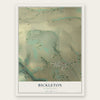Bickleton, Washington map print, the full design