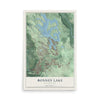 Map of Bonney Lake, Washington, 12 x 18 inch unframed archival matte print