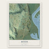 Boyds, Washington map print, the full design