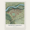 Browne's Addition, Washington map print, the full design