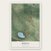 Buena, Washington map print, the full design
