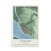 Map of Cathlamet, Washington, 12 x 18 inch unframed archival matte print