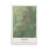 Map of Cheney, Washington, 12 x 18 inch unframed archival matte print