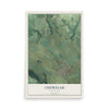 Map of Chewelah, Washington, 12 x 18 inch unframed archival matte print