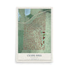 Map of Clyde Hill, Washington, 12 x 18 inch unframed archival matte print