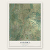 Colbert, Washington map print, the full design