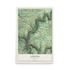 Map of Colfax, Washington, 12 x 18 inch unframed archival matte print