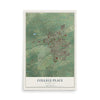 Map of College Place, Washington, 12 x 18 inch unframed archival matte print