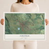 Map of Colville, Washington, 12 x 18 inch unframed archival matte print