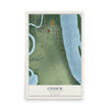 Map of Cusick, Washington, 12 x 18 inch unframed archival matte print