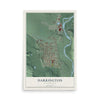 Map of Darrington, Washington, 12 x 18 inch unframed archival matte print