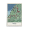 Map of DuPont, Washington, 12 x 18 inch unframed archival matte print