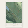 Easton, Washington map print, the full design