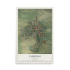 Map of Fairfield, Washington, 12 x 18 inch unframed archival matte print