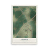 Map of George, Washington, 12 x 18 inch unframed archival matte print
