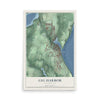 Map of Gig Harbor, Washington, 12 x 18 inch unframed archival matte print