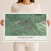 Map of Granite Falls, Washington, 12 x 18 inch unframed archival matte print