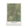 Map of Harrington, Washington, 12 x 18 inch unframed archival matte print