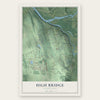 High Bridge, Washington map print, the full design