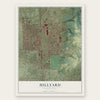 Hillyard, Washington map print, the full design