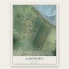 Jamestown, Washington map print, the full design