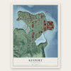 Keyport, Washington map print, the full design
