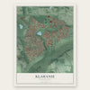 Klahanie, Washington map print, the full design