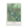 Map of La Center, Washington, 12 x 18 inch unframed archival matte print