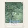 La Grande, Washington map print, the full design