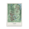Map of Lacey, Washington, 12 x 18 inch unframed archival matte print