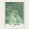 Lake Bosworth, Washington map print, the full design