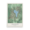 Map of Lake Stevens, Washington, 12 x 18 inch unframed archival matte print