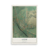 Map of Latah, Washington, 12 x 18 inch unframed archival matte print