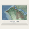 Lawton Park, Washington map print, the full design