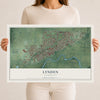 Map of Lynden, Washington, 12 x 18 inch unframed archival matte print