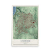 Map of Lynnwood, Washington, 12 x 18 inch unframed archival matte print