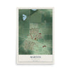 Map of Mabton, Washington, 12 x 18 inch unframed archival matte print