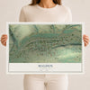 Map of Malden, Washington, 12 x 18 inch unframed archival matte print