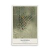 Map of Mansfield, Washington, 12 x 18 inch unframed archival matte print