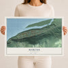 Map of Marcus, Washington, 12 x 18 inch unframed archival matte print