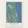 Marrowstone, Washington map print, the full design