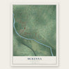 McKenna, Washington map print, the full design