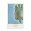 Map of Medina, Washington, 12 x 18 inch unframed archival matte print
