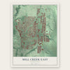 Mill Creek East, Washington map print, the full design