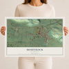 Map of Mossyrock, Washington, 12 x 18 inch unframed archival matte print