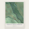Nisqually Indian Community, Washington map print, the full design